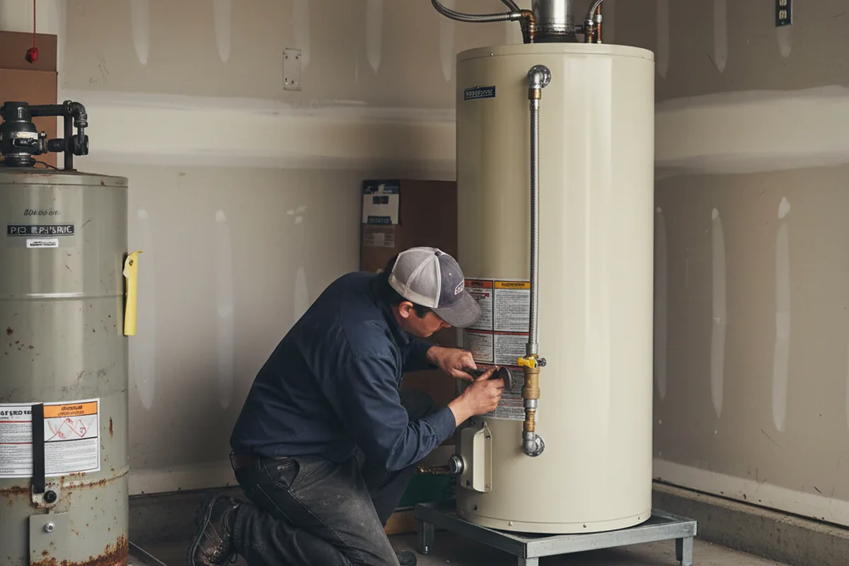 Water heater and shutoff valve replacement in Islamorada